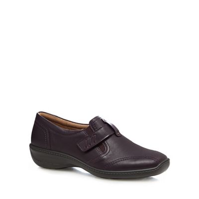 Hotter Dark purple 'Francis' slip-on shoes